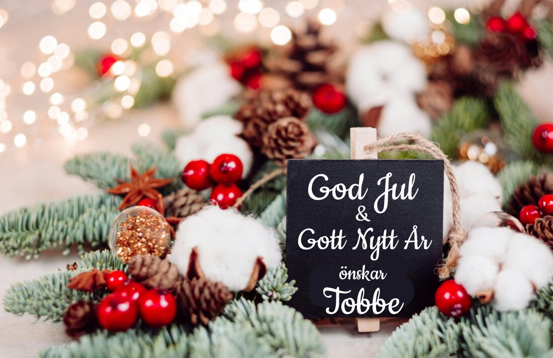God jul önskar Tobbe